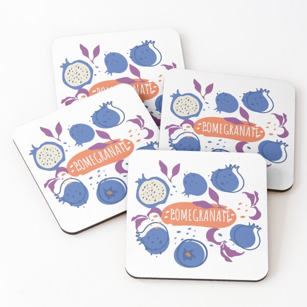 Item preview, Juicy fruit delicious blue pomegranate pattern designed and sold by Deepness2023.