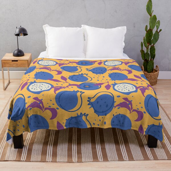 Item preview, Juicy fruit delicious blue pomegranate pattern designed and sold by Deepness2023.