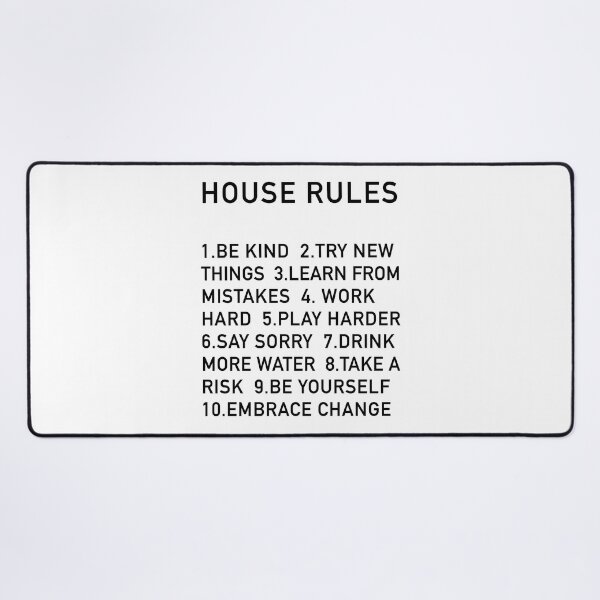 Item preview, House Rules designed and sold by corbrand.