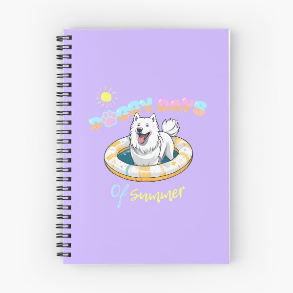 Item preview, Doggy Days of summer aesthetic summer vacation samoyed dog in a swimming ring  designed and sold by GoodyPaws.