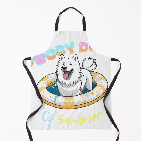 Item preview, Doggy Days of summer aesthetic summer vacation samoyed dog in a swimming ring  designed and sold by GoodyPaws.