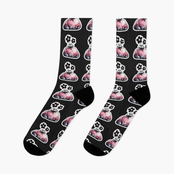 Item preview, Black Flower Growing from Pink Rock designed and sold by Nanthanon.