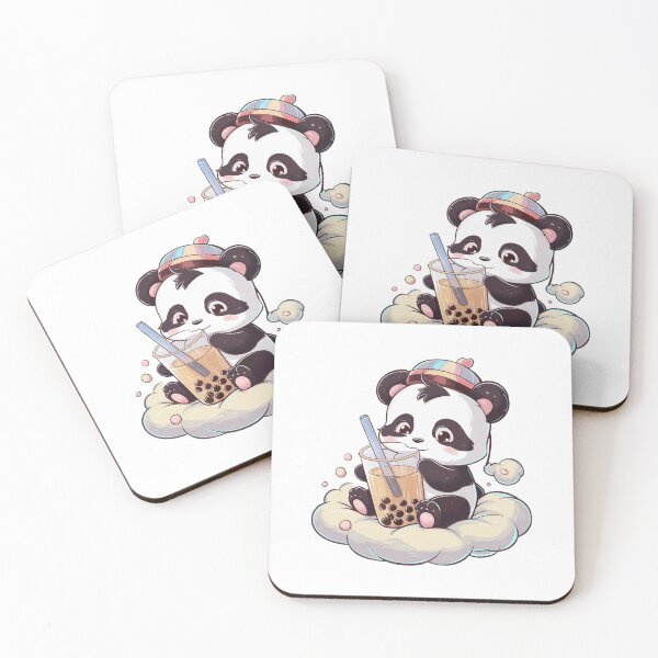 Item preview, Funny panda with bubble tea designed and sold by MyNiceDesigns.