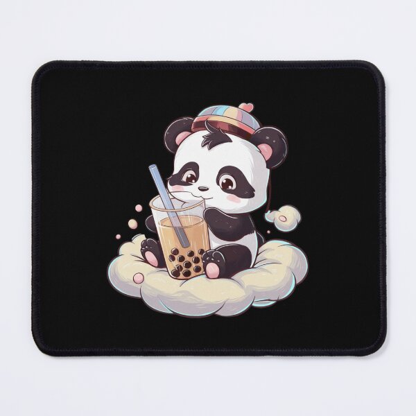 Item preview, Funny panda with bubble tea designed and sold by MyNiceDesigns.