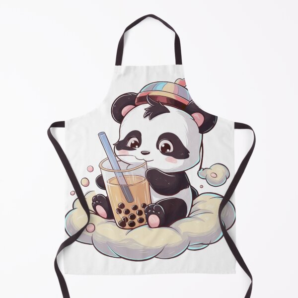 Item preview, Funny panda with bubble tea designed and sold by MyNiceDesigns.