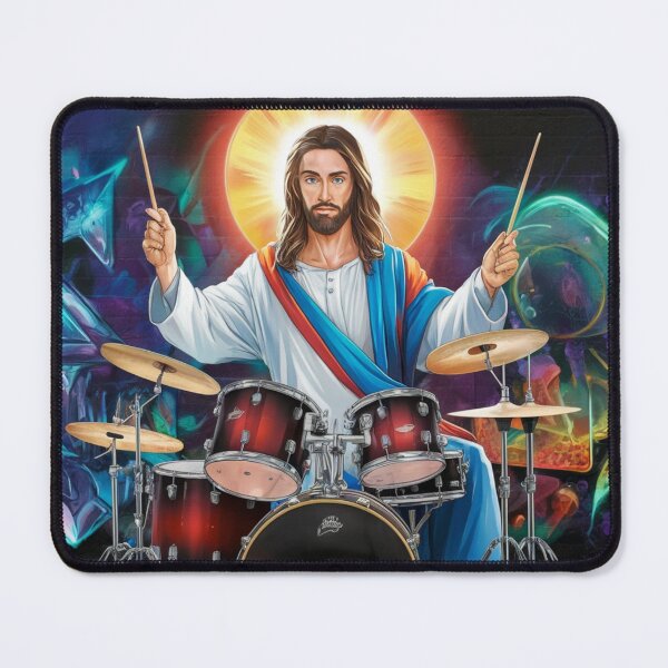Item preview,  JESUS DRUMMER" : JESUS PLAYING DRUMS  designed and sold by Obinne.