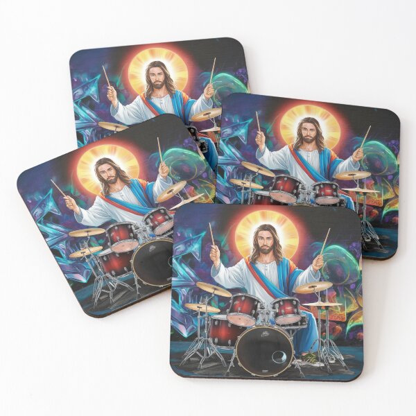 Item preview,  JESUS DRUMMER" : JESUS PLAYING DRUMS  designed and sold by Obinne.