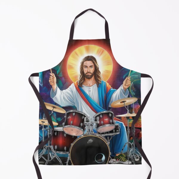 Item preview, JESUS DRUMMER" : JESUS PLAYING DRUMS designed and sold by Obinne.