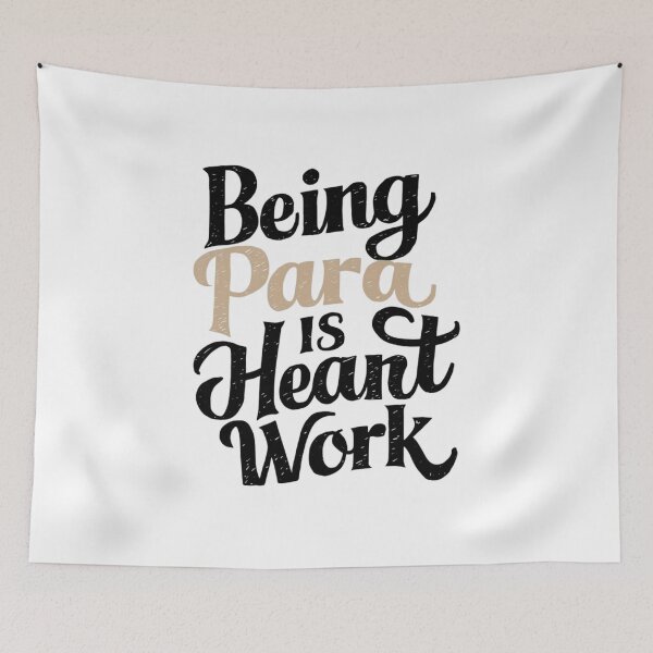 Item preview,  writing Being Para is Heart Work designed and sold by MyNiceDesigns.