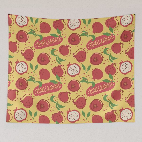 Item preview, Juicy fruit delicious pomegranate pattern designed and sold by Deepness2023.