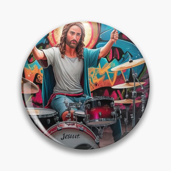 Item preview,  JESUS DRUMMER" : JESUS PLAYING DRUMS  designed and sold by Obinne.