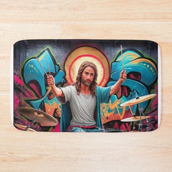Item preview,  JESUS DRUMMER" : JESUS PLAYING DRUMS  designed and sold by Obinne.