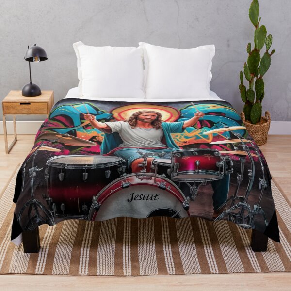 Item preview, JESUS DRUMMER" : JESUS PLAYING DRUMS designed and sold by Obinne.