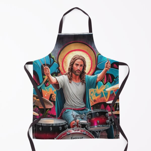 Item preview, JESUS DRUMMER" : JESUS PLAYING DRUMS designed and sold by Obinne.