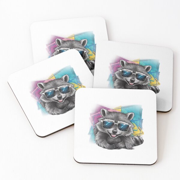Item preview, Racoon with sunglasses designed and sold by 2minutidiitalia.