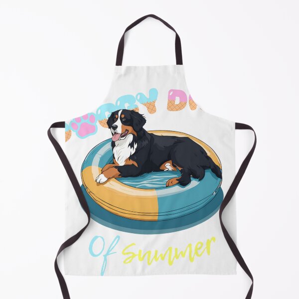 Item preview, Doggy Days of summer aesthetic summer vacation bernese mountain dog in a swimming ring designed and sold by GoodyPaws.