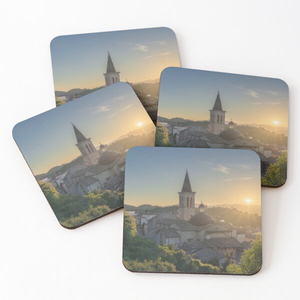 Item preview, Saint Mary cathedral in Spoleto at sunset. Umbria region, Italy designed and sold by Stefano Orazzini.