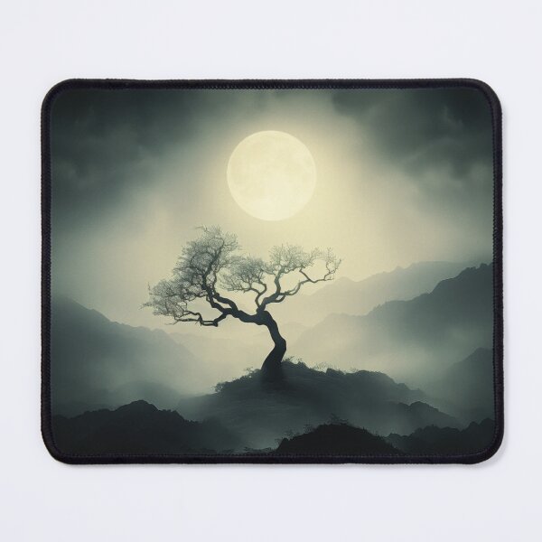 Item preview, Solitary Tree Under the Full Moon designed and sold by palmyst.