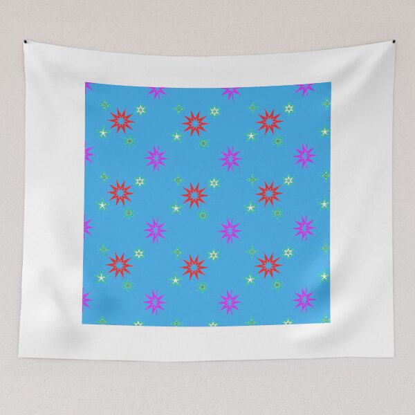 Item preview, Celestial Tapestry Vibrant Stars on an Azure Canvas designed and sold by youme63.