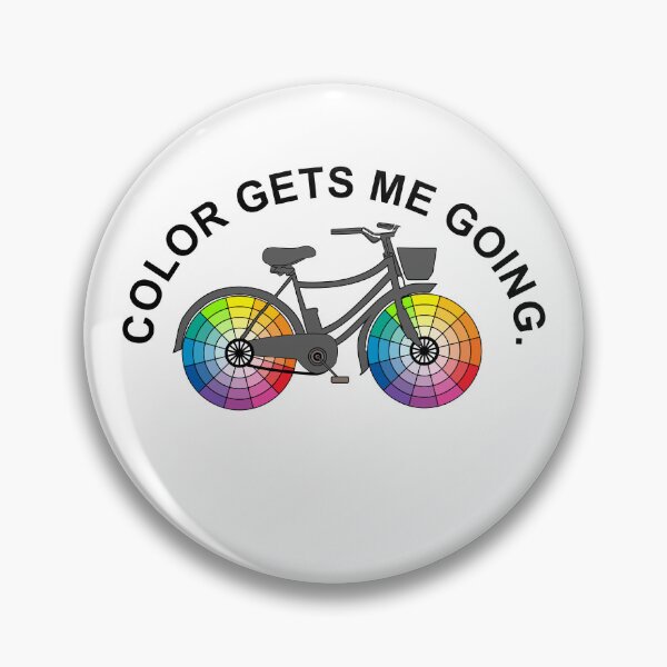 Item preview, Inscription: Color gets me going- bicycle and color wheels/1 designed and sold by My-fake-places.