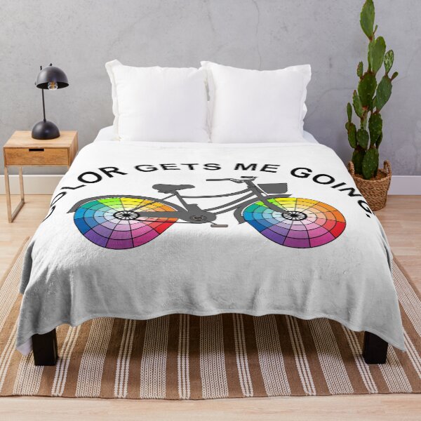 Item preview, Inscription: Color gets me going- bicycle and color wheels/1 designed and sold by My-fake-places.
