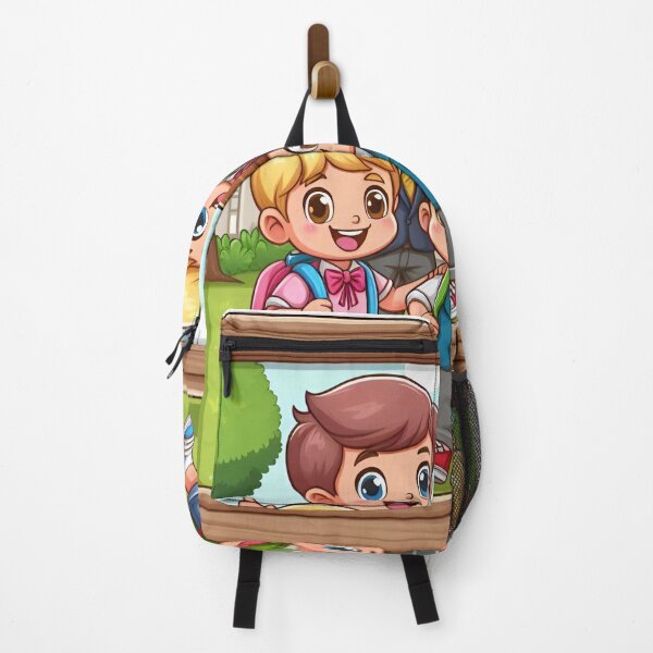 Item preview, Childhood Memories: Cartoon School Friends in a Wooden Frame designed and sold by daruneenok.