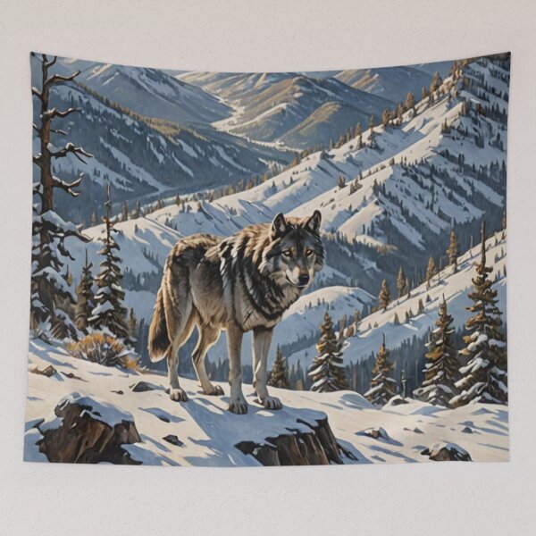 Item preview, Snowy Mountain designed and sold by ArtHistoryPrint.