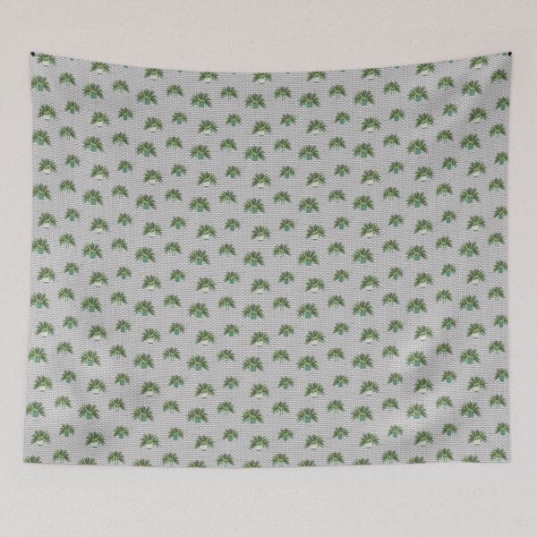 Item preview, Green Ferns on gray wall designed and sold by cezidesign.