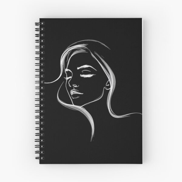Aperçu de l'œuvre Croquis de profil de femme minimaliste créée et vendue par MerchMasterPL.