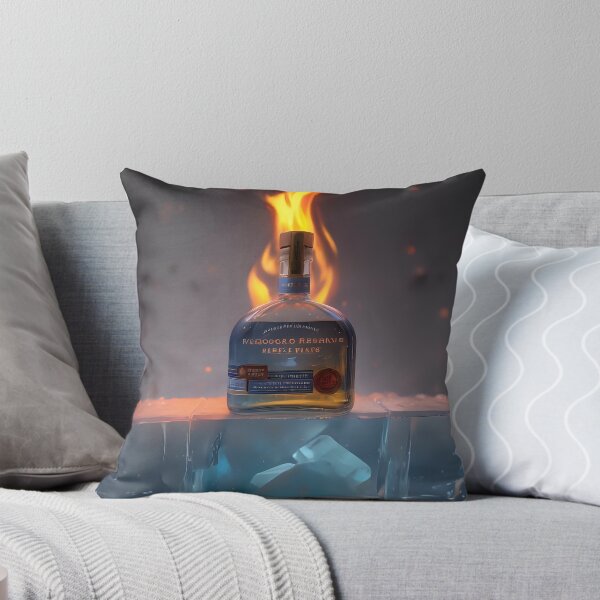 Item preview, Botella de alcohol, arte digital, fuego y hielo. designed and sold by Nomad-Maynard.