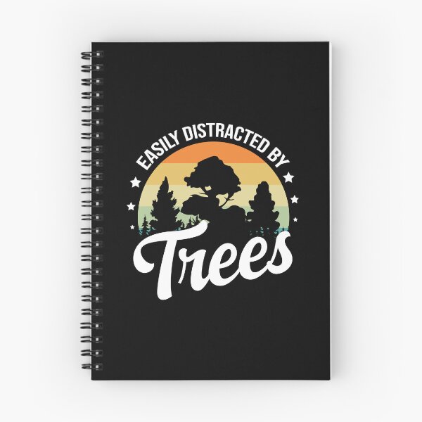 Item preview, Retro Vintage Easily Distracted By Trees Arborist Tree Lover designed and sold by medamrani.