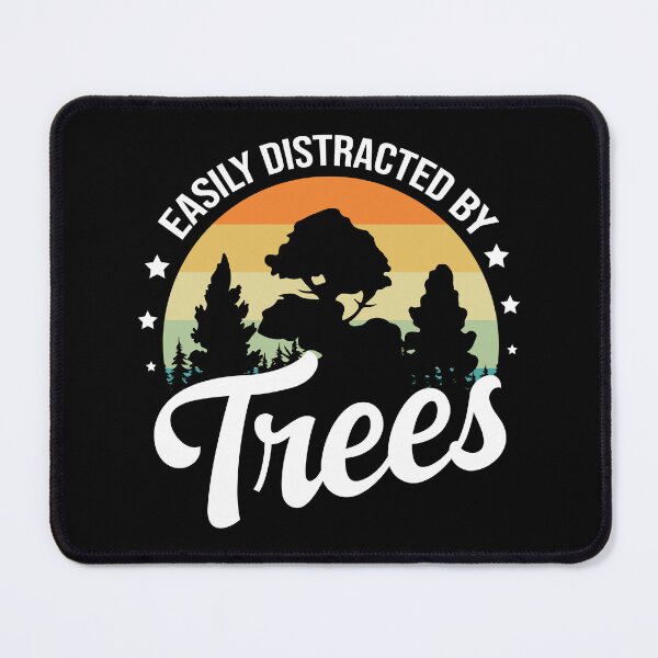 Item preview, Retro Vintage Easily Distracted By Trees Arborist Tree Lover designed and sold by medamrani.