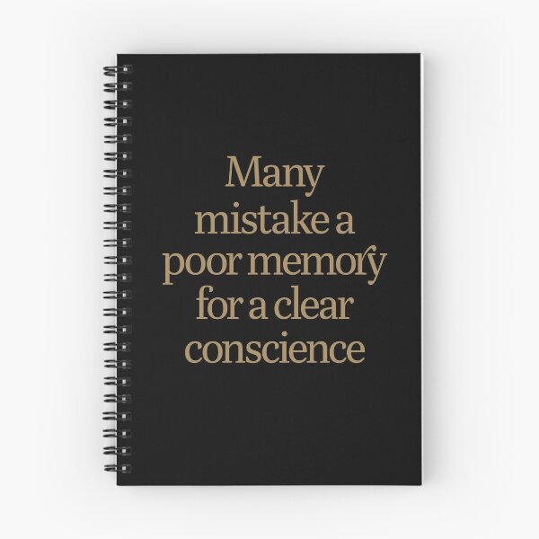 Item preview, Many mistake a poor memory for a clear conscience. v.7 designed and sold by x1brett.