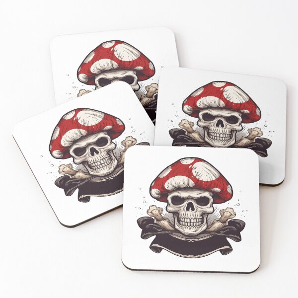 Item preview, mushroom skull head pirate designed and sold by MYpngShop.