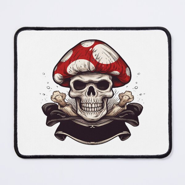 Item preview, mushroom skull head pirate designed and sold by MYpngShop.