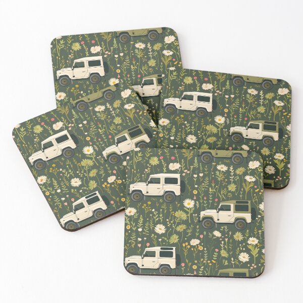 Item preview, Classic Off-Road Explorer & Wildflowers Pattern designed and sold by CreativeGarage.