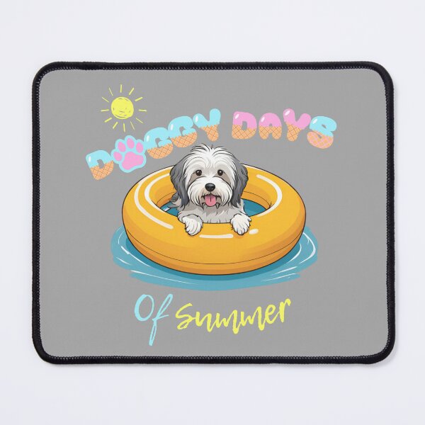 Item preview, Doggy Days of summer aesthetic summer vacation havanese dog in a swimming ring  designed and sold by GoodyPaws.