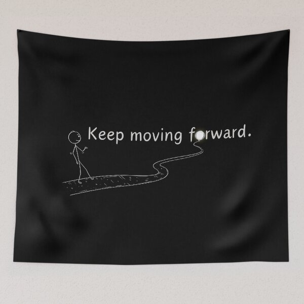 Item preview, Keep Moving Forward Inspirational Art Print designed and sold by DesignAnother.