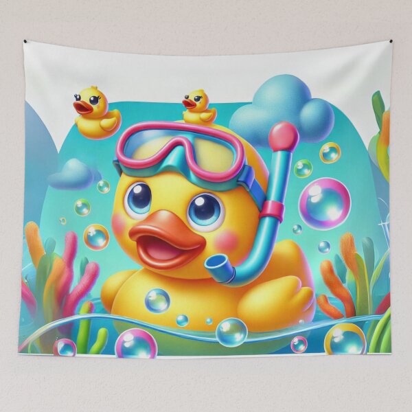 Item preview, Snorkelling Duck Adventure designed and sold by Sillytoe.