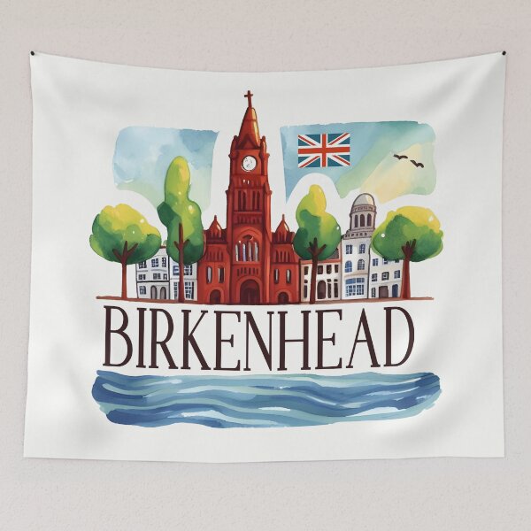 Item preview, Birkenhead England UK designed and sold by WanderlustCoCo.