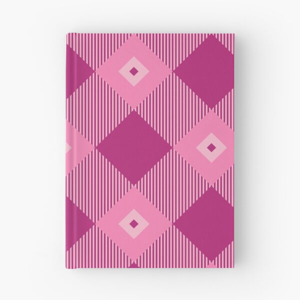 Item preview, Tartan, Large pink and dark pink diagonal with vertical stripes, dark pink diamond inside designed and sold by Alex  Blud.