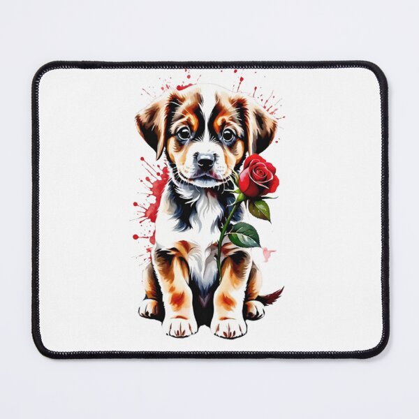 Item preview, Puppy and rose designed and sold by django727.