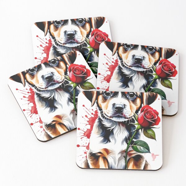 Item preview, Puppy and rose designed and sold by django727.