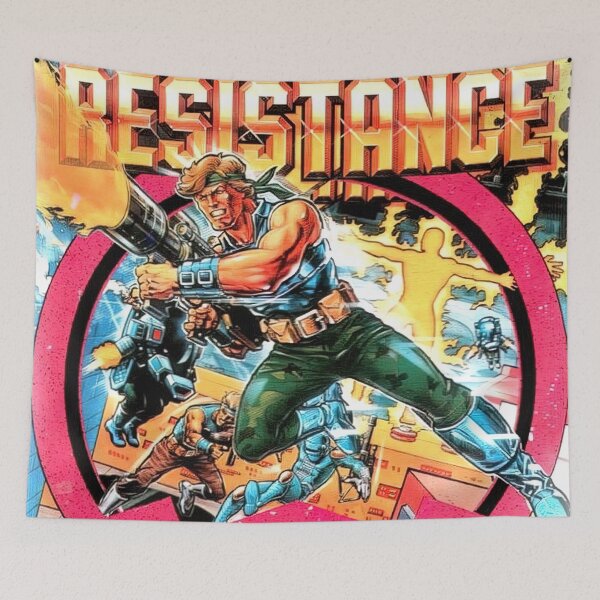 Item preview, Midnight Resistance Game Cover designed and sold by Retr0Tshirts.