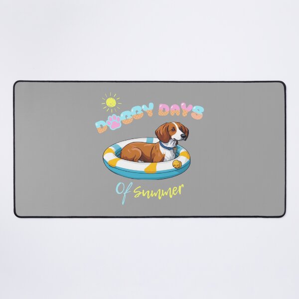 Item preview, Doggy Days of summer aesthetic summer vacation foxhound dog in a swimming ring designed and sold by GoodyPaws.