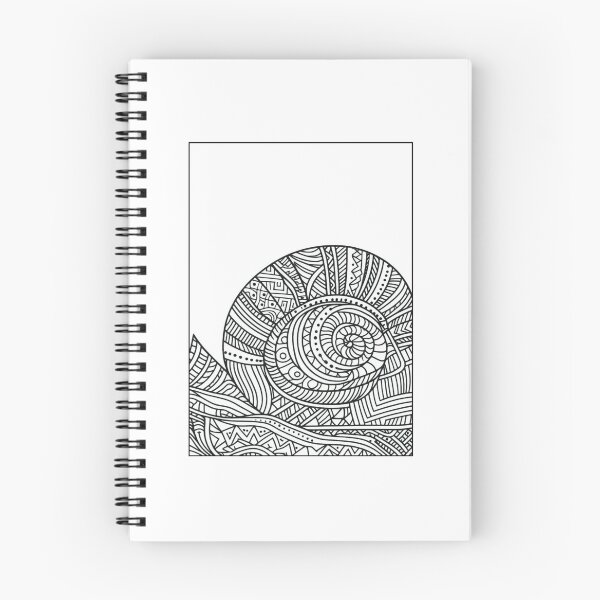 Item preview, Ammonite With a Tribal-Art Theme designed and sold by SerenPrintables.