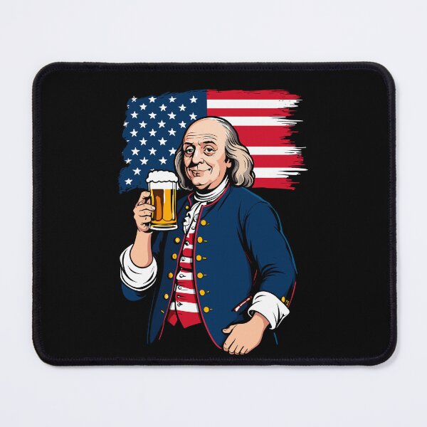 Item preview, Boozing Benjamin Franklin With Beer Mug 4th Of designed and sold by LuminOrb.