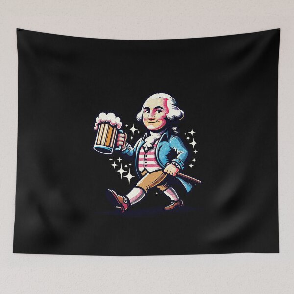 Item preview, Funny George Washington With Beer Mug designed and sold by LuminOrb.