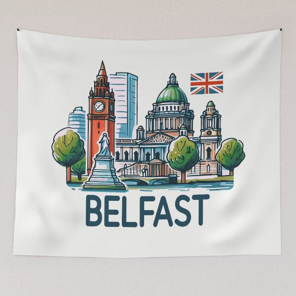 Item preview, Belfast Northern Ireland UK designed and sold by WanderlustCoCo.