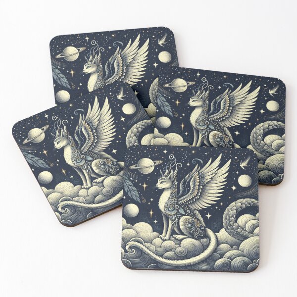 Item preview, Night Mythological Cat designed and sold by FuzyFriendHaven.